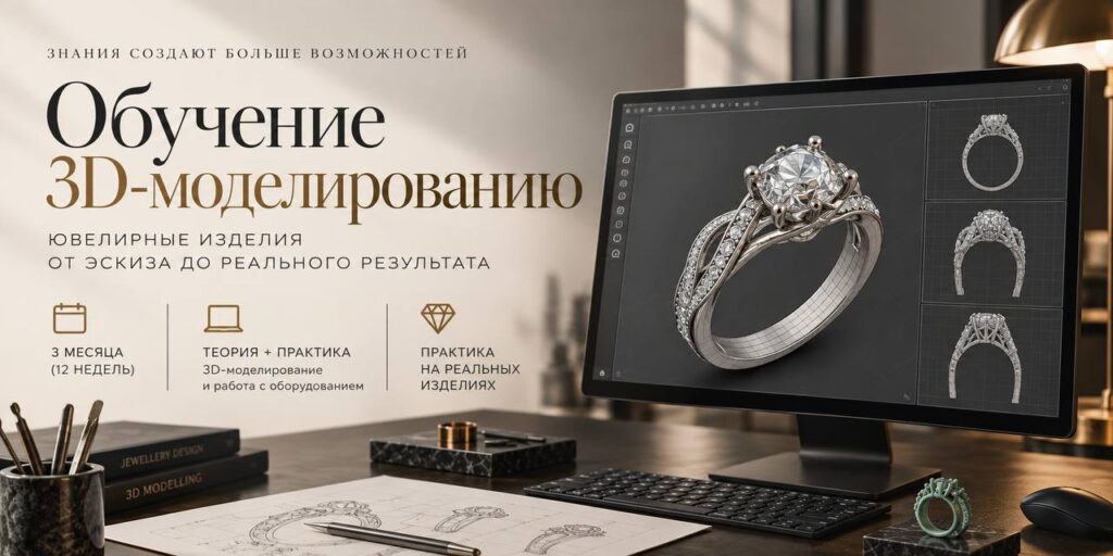 Курс 3D моделирования ювелирных изделий